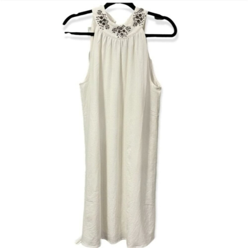 Vera Moda White Halter Knee Length Dress Medium